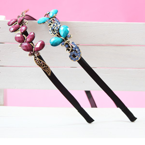 큐빅나비머리띠