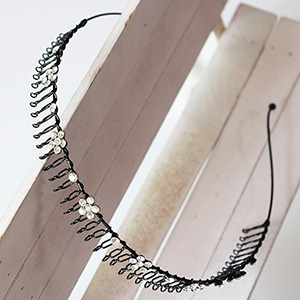 큐빅꽃빗살머리띠