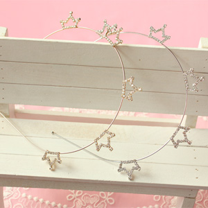 러블리왕관머리띠