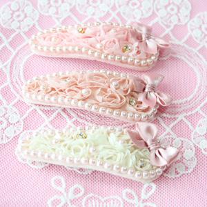 진주플라워헤어핀