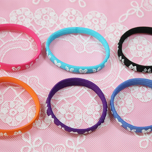 캐릭터칼라머리끈(10개)