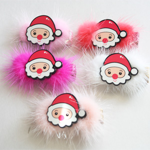 밍크산타헤어핀