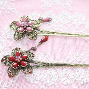 꽃잎캐스팅비녀