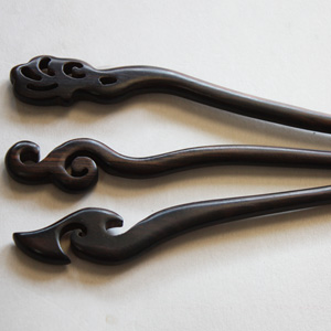 뒤꽂이흑단비녀