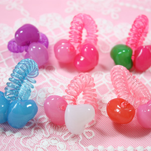 유아더블하트방울