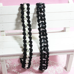 천송이체인머리띠