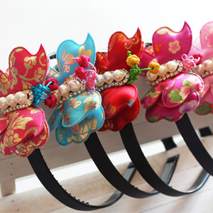 나비한복머리띠