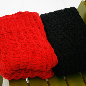 니트와플목도리